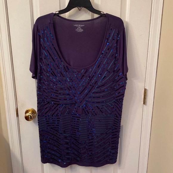Blue Sequinned Top - Picture 1 of 3